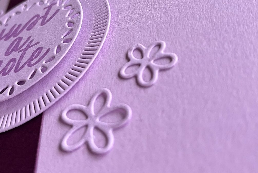 Making a simple thank you card for my friend