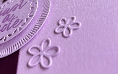 Making a simple thank you card for my friend