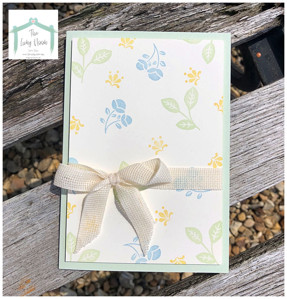 Simple stamping cards with Carrie Bates at The Inky Nook, independent Stampin' Up! UK demonstrator
