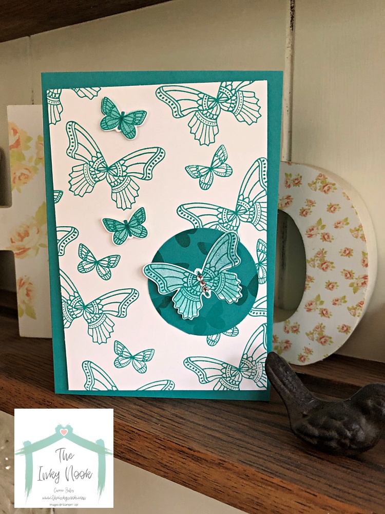 Butterfly card from Carrie at The Inky Nook, independent Stampin' Up! demonstrator