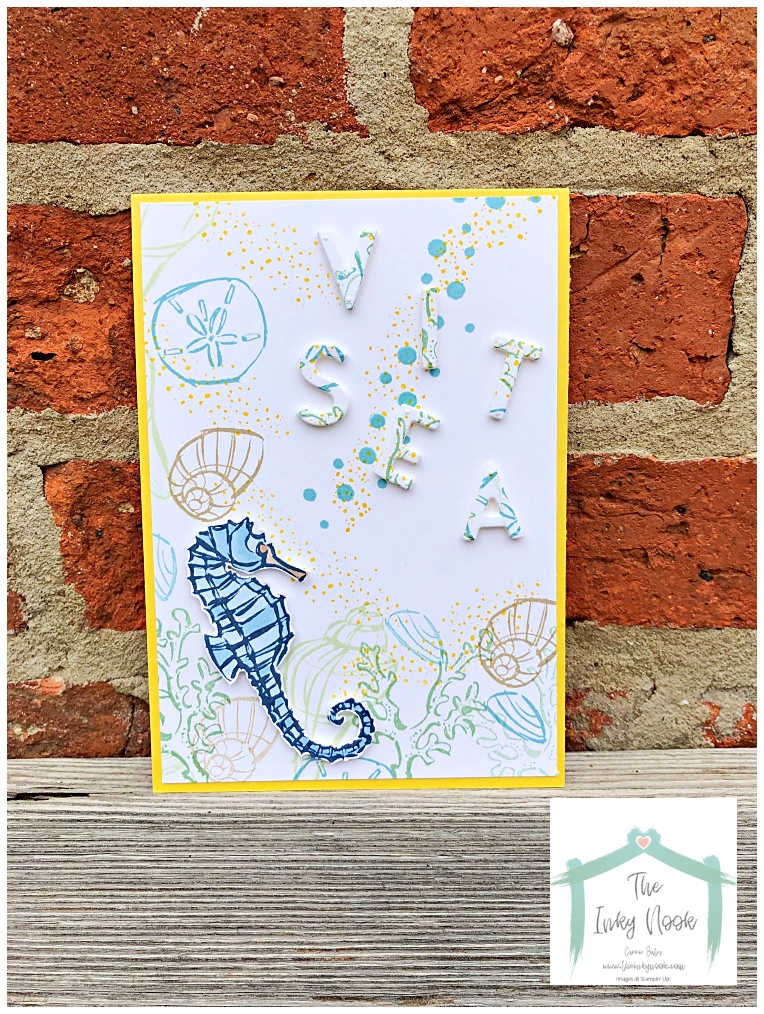 Seaside Notions stamp set for summer themed crafting from Carrie Bates at The Inky Nook, independent Stampin' Up! UK demonstrator