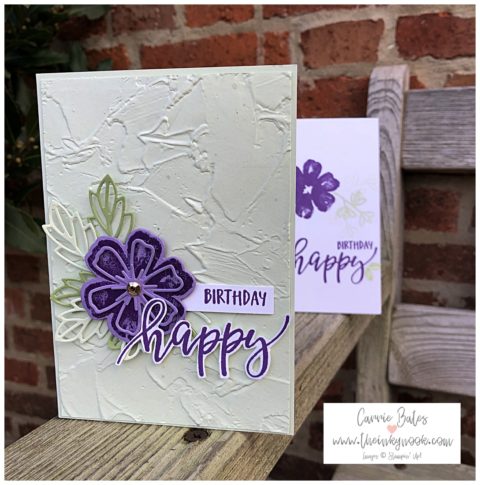 Pretty Perennials happy birthday card sneak peek - Inky Nook