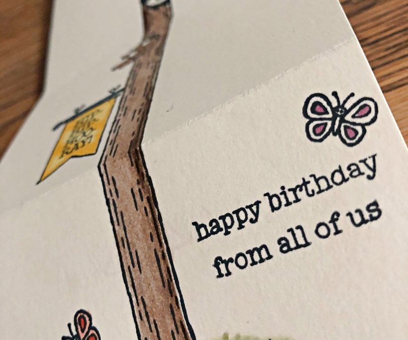 Make a children’s fun fold card with Woodland Wonder
