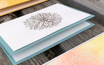 Different ways to use heat embossing in your cardmaking