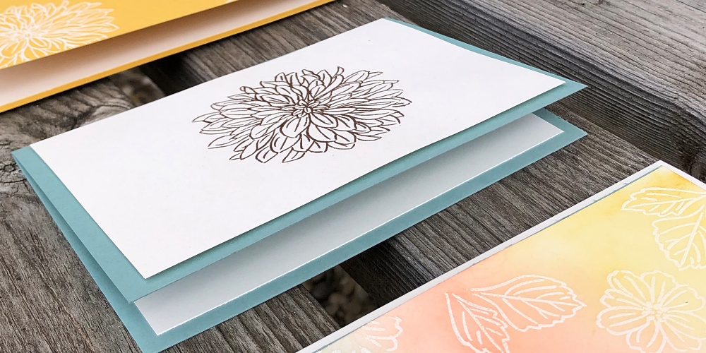 Different ways to use heat embossing in your cardmaking