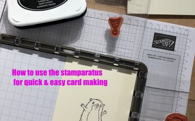How to make quick cards with the Stamparatus