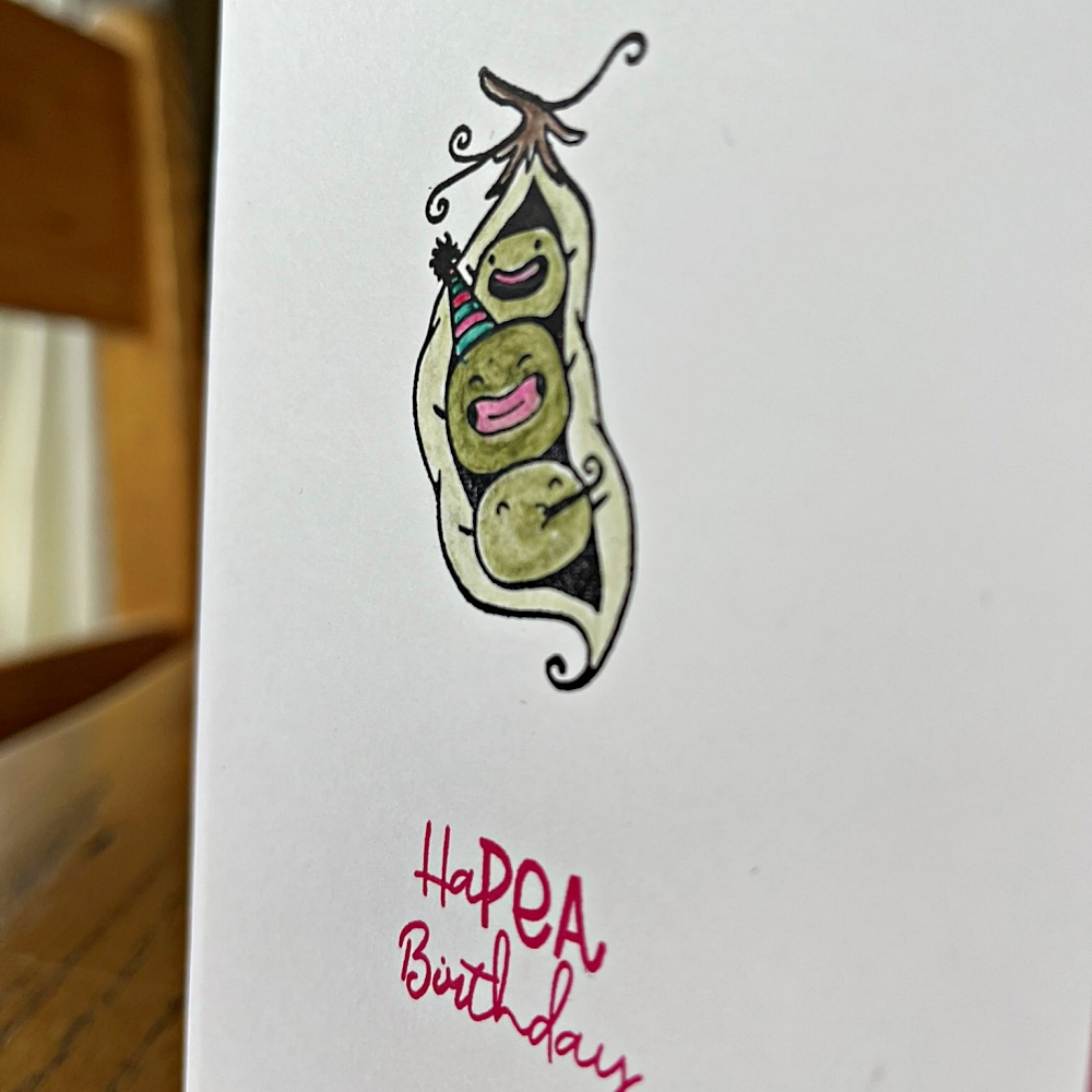 Quick and simple birthday card making using basic materials