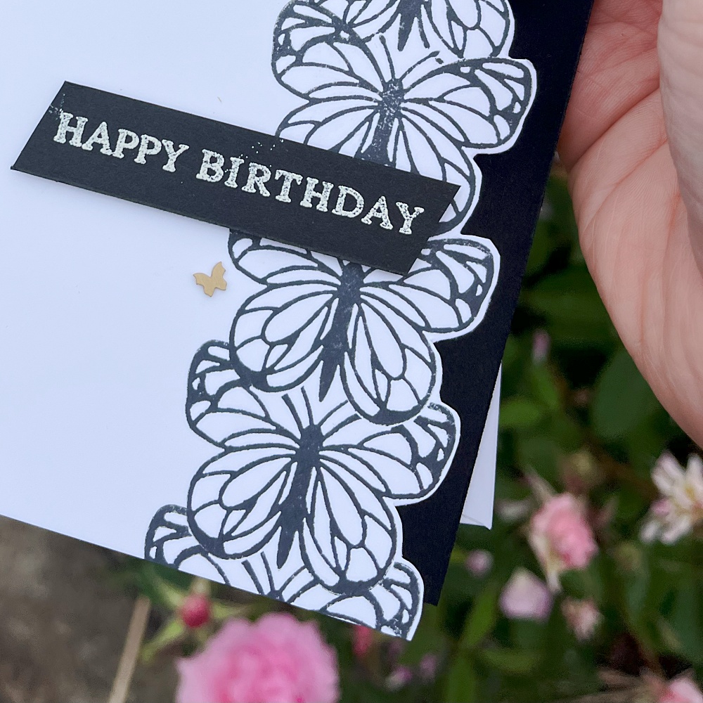 Making a simple monochrome birthday card