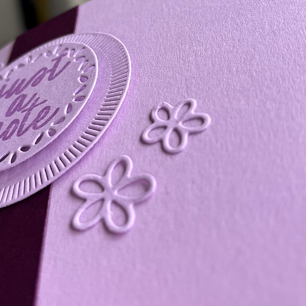 Making a simple thank you card for my friend